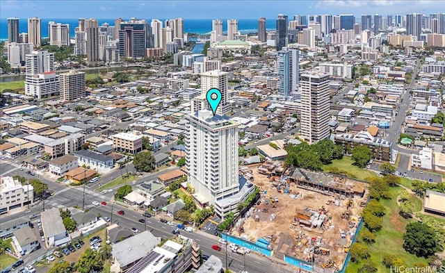 796 Isenberg St Unit 11A, Honolulu, HI 96826 - drone / aerial view featuring a view of city and a water view