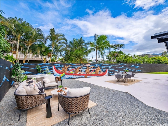 851 Halula Pl, Kailua, HI 96734 - view of patio / terrace featuring an outdoor hangout area