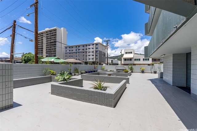 view of patio / terrace featuring fence private yard