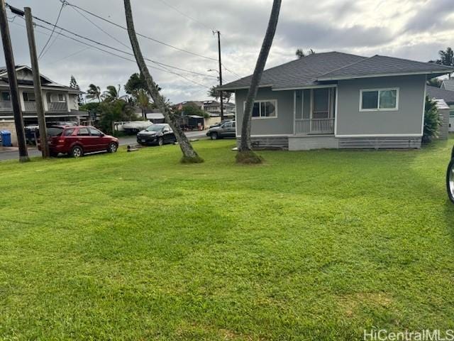 54-225 Kaipapau Loop, Hauula, HI 96717 - view of yard with covered porch