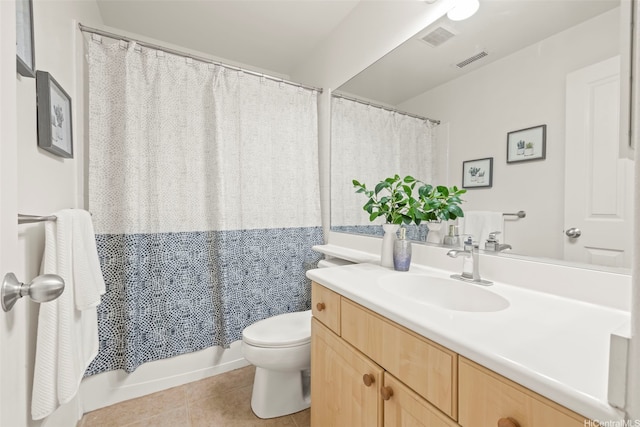 91-1023 Kai Weke St, Ewa Beach, HI 96706 - bathroom featuring vanity, tile patterned flooring, toilet, and visible vents