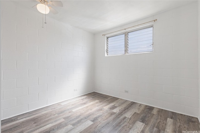 94-245 Leowahine St Unit 239, Waipahu, HI 96797 - empty room featuring a ceiling fan and wood finished floors