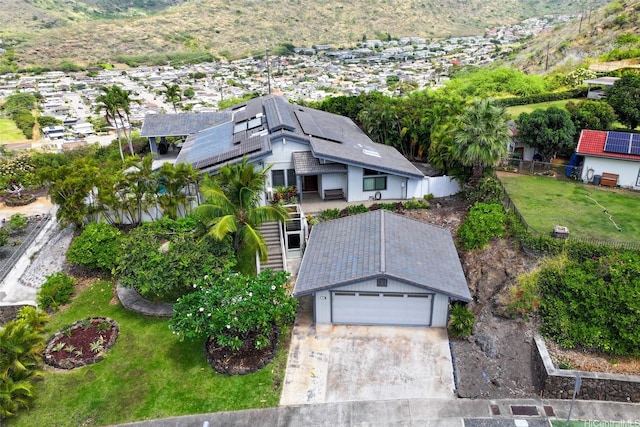 bird's eye view featuring a residential view