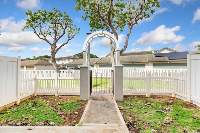 91-1031 Kaimalie St Unit 4B2, Ewa Beach, HI 96706 - view of yard with fence private yard