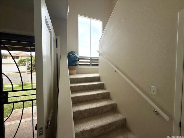 view of stairs