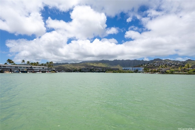 water view featuring a mountain view
