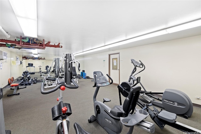 view of exercise room