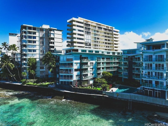 view of property featuring a water view