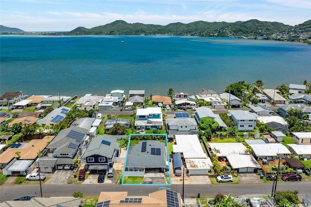 45-008 Mahalani Cir, Kaneohe, HI 96744 - birds eye view of property featuring a residential view and a water and mountain view