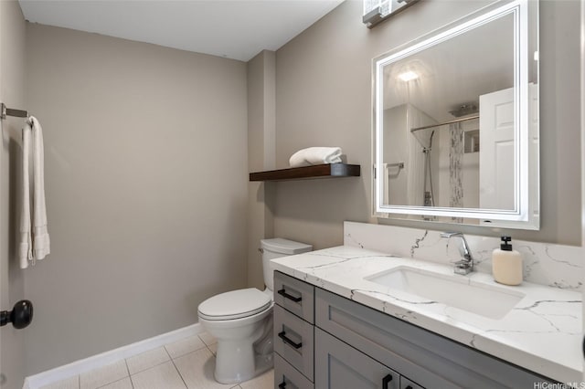 45-008 Mahalani Cir, Kaneohe, HI 96744 - full bathroom with tile patterned flooring, vanity, a shower, toilet, and baseboards