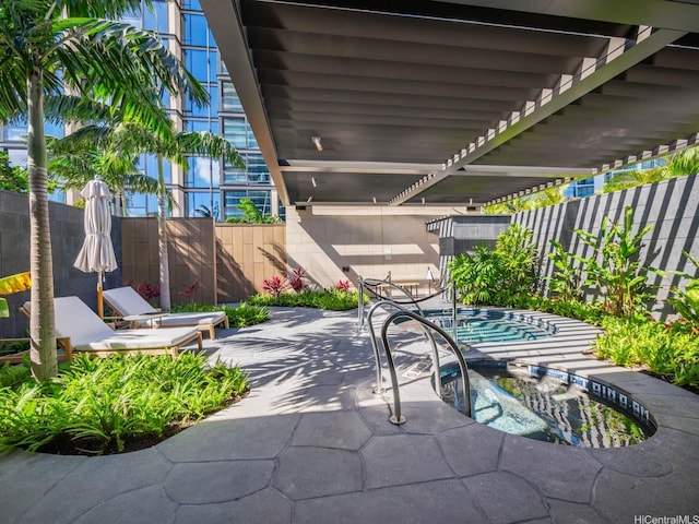 view of patio / terrace with fence