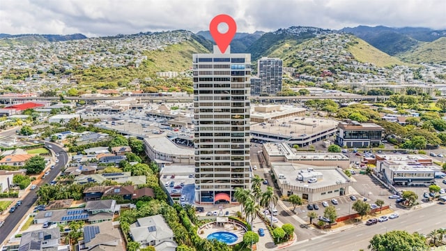 4340 Pahoa Ave Unit 19D, Honolulu, HI 96816 - aerial view of property's location with mountains