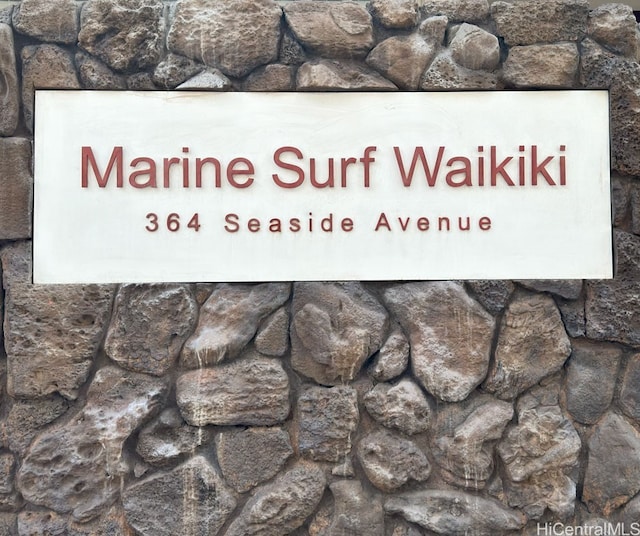 364 Seaside Ave Unit 1109, Honolulu, HI 96815 - exterior view of stone siding