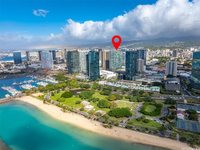 1001 Queen St Unit 1010, Honolulu, HI 96814 - view of urban area featuring a water and mountain view
