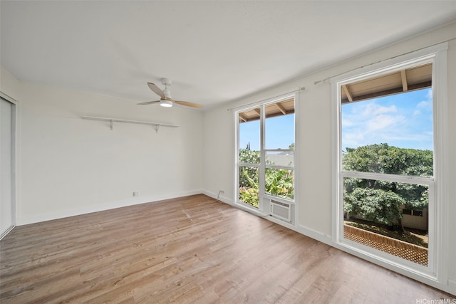 92-783 Makakilo Dr Unit C19, Kapolei, HI 96707 - spare room with light wood-style floors, ceiling fan, and baseboards