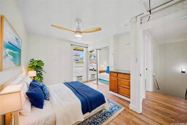 92-783 Makakilo Dr Unit C19, Kapolei, HI 96707 - bedroom featuring light wood-type flooring and ceiling fan