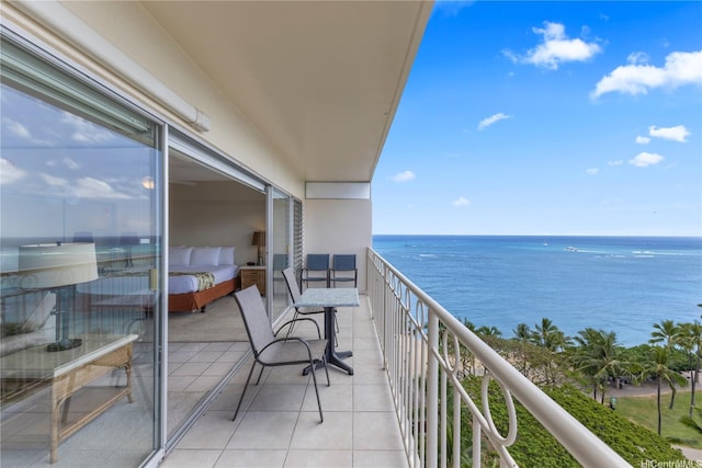 2161 Kalia Rd Unit 1112, Honolulu, HI 96815 - balcony featuring a water view