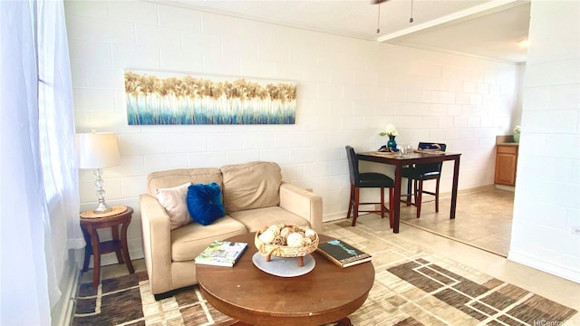 view of living area