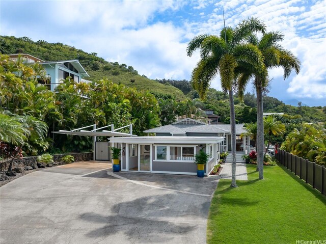 44-102 Kauinohea Pl, Kaneohe, HI 96744 - view of front of property with asphalt driveway