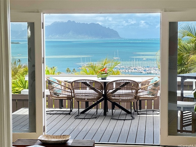 44-102 Kauinohea Pl, Kaneohe, HI 96744 - balcony featuring a water view