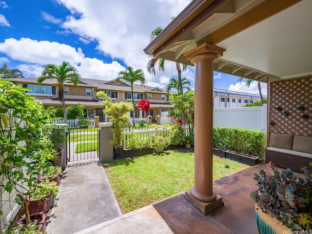 91-2067 Kaioli St Unit 503, Ewa Beach, HI 96706 - view of yard with a gate and a patio