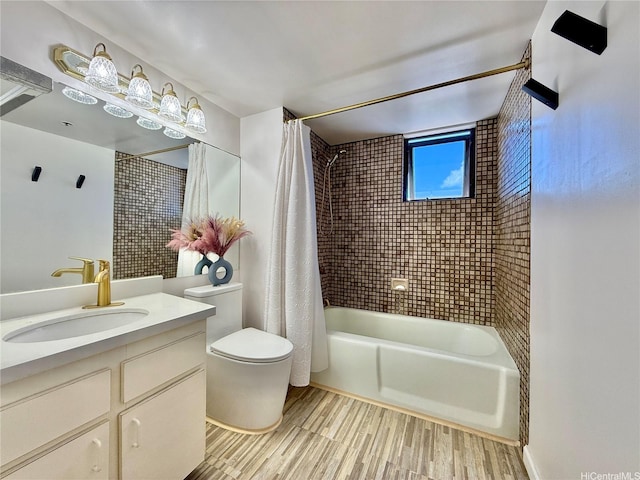 990 Ala Nanala St Unit 19A, Honolulu, HI 96818 - full bath with shower / bath combo, wood finished floors, toilet, and vanity