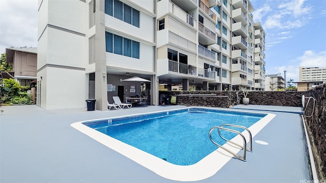pool featuring a patio
