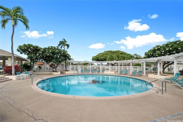 91-1012 Laaulu St Unit 28A, Ewa Beach, HI 96706 - community pool featuring a pergola and a patio