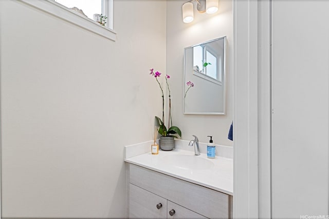 bathroom featuring vanity
