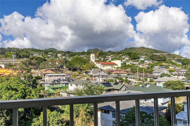 1687 Pensacola St Unit 804, Honolulu, HI 96822 - balcony featuring a residential view and a mountain view