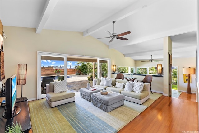 2055 Alihilani Pl, Honolulu, HI 96822 - living area featuring ceiling fan and wood finished floors