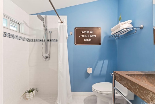 2055 Alihilani Pl, Honolulu, HI 96822 - full bath with tiled shower, tile patterned floors, and vanity