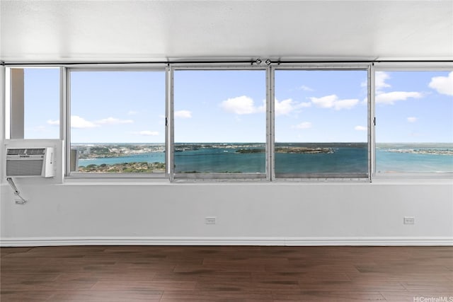 98-288 Kaonohi St Unit 4401, Aiea, HI 96701 - empty room featuring wood finished floors and a water view