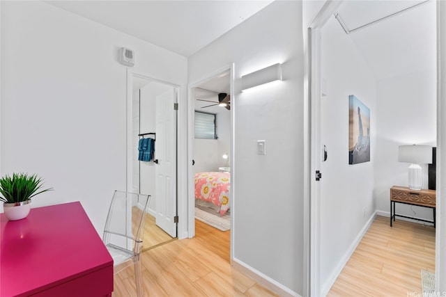 95-2031 Waikalani Pl Unit D306, Mililani, HI 96789 - corridor with light wood-type flooring and baseboards