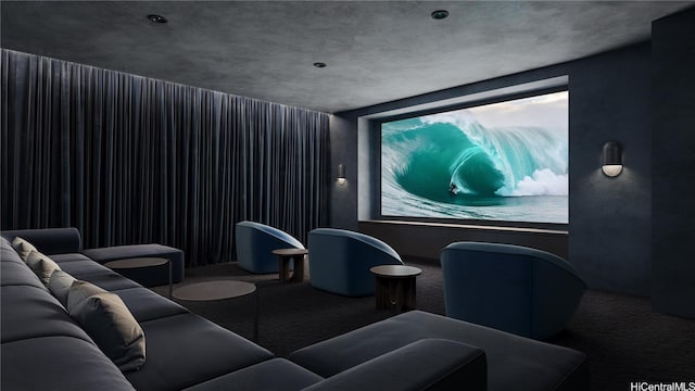 728 Ala Moana Blvd Unit 2007, Honolulu, HI 96813 - view of carpeted cinema room