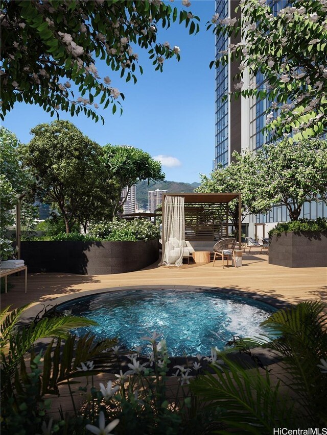 728 Ala Moana Blvd Unit 909, Honolulu, HI 96813 - outdoor pool featuring a deck