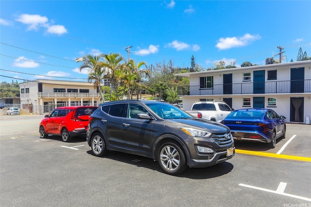 view of uncovered parking lot