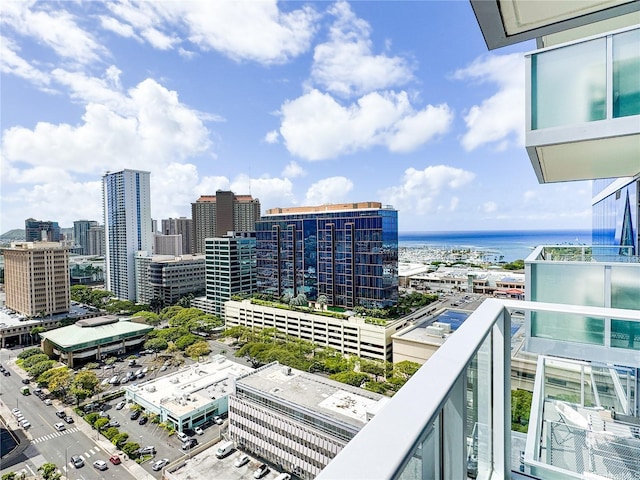 629 Keeaumoku St Unit 2205, Honolulu, HI 96814 - balcony with a city view and a water view