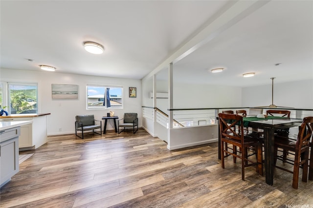 625 Maluniu Ave, Kailua, HI 96734 - dining space with wood finished floors