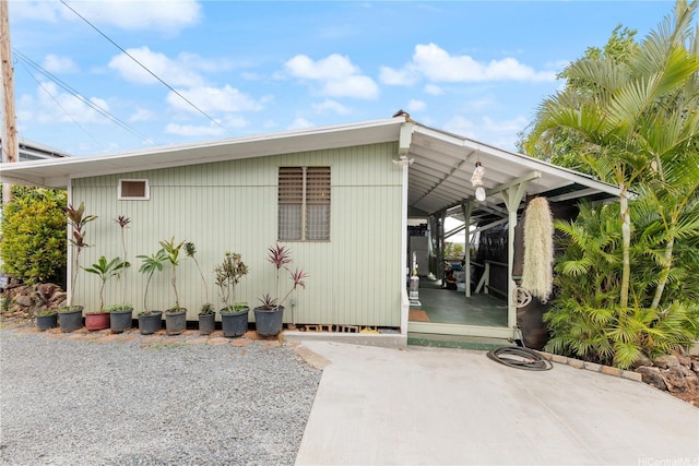 exterior space with a patio area