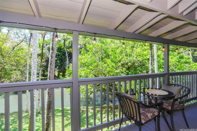 45-995 Wailele Rd Unit 8, Kaneohe, HI 96744 - view of wooden deck