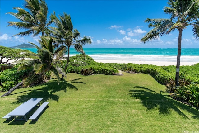 21 Kalaka Pl, Kailua, HI 96734 - water view featuring local beach