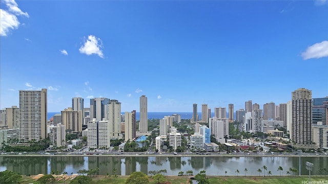 view of city featuring a nearby body of water