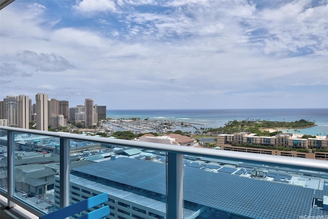 1391 Kapiolani Blvd Unit 2512, Honolulu, HI 96814 - balcony featuring a water view and a view of city