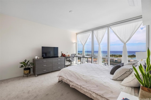1391 Kapiolani Blvd Unit 2512, Honolulu, HI 96814 - bedroom with light carpet