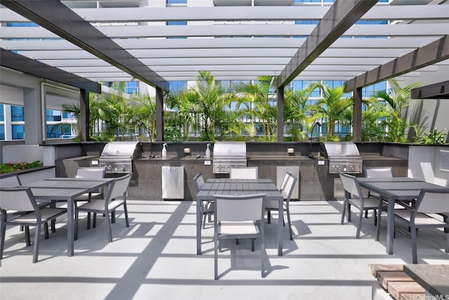 1391 Kapiolani Blvd Unit 2512, Honolulu, HI 96814 - view of patio / terrace featuring outdoor dining space, grilling area, and area for grilling