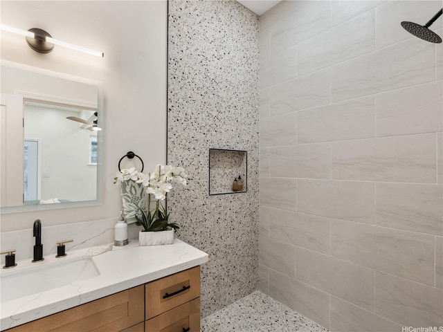 54-11 Pipilani Pl, Hauula, HI 96717 - full bath featuring tiled shower and vanity