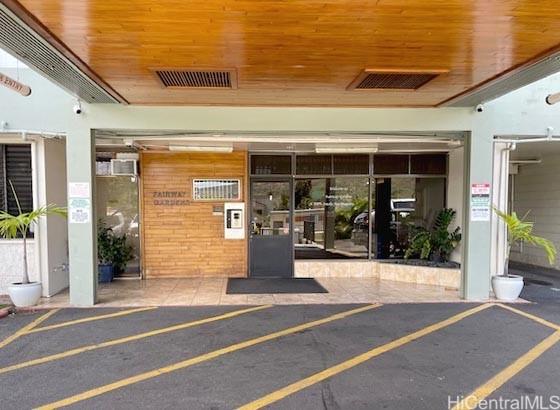 property entrance featuring visible vents