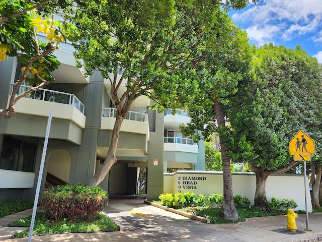 view of property