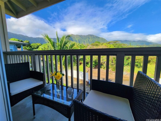 47-285 Waihee Rd Unit D, Kaneohe, HI 96744 - balcony featuring a mountain view